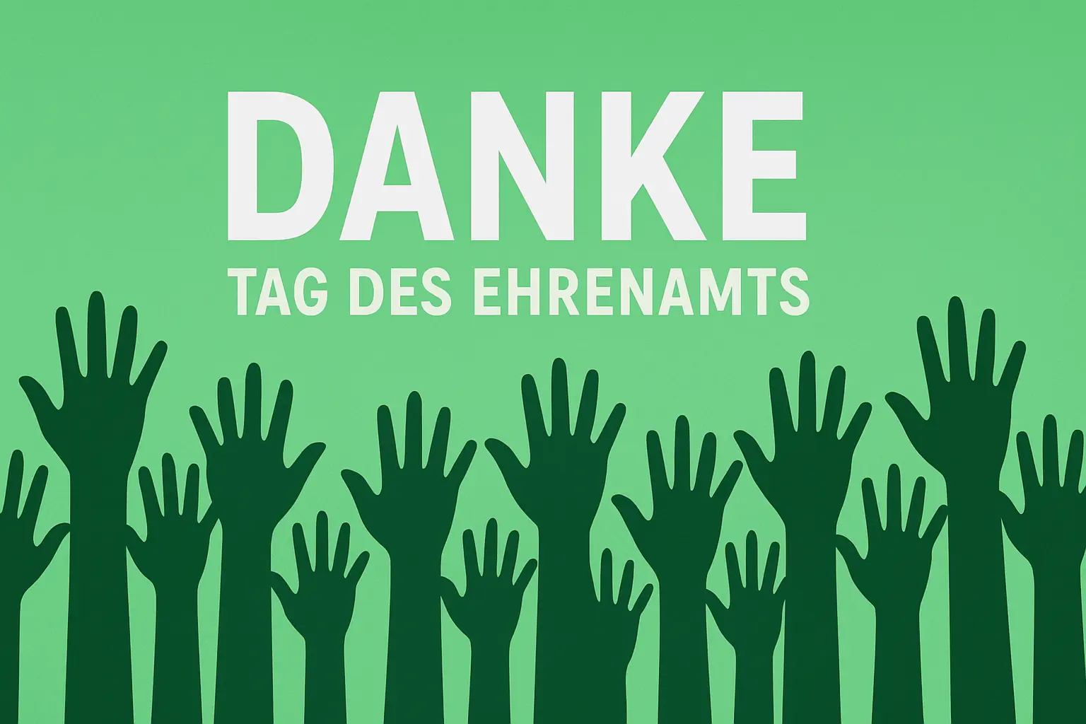 Danke - Tage des Ehrenamts | © Bergfreunde Anhalt Dessau e.V. - Grafik erstellt mit Unterstützung von KI