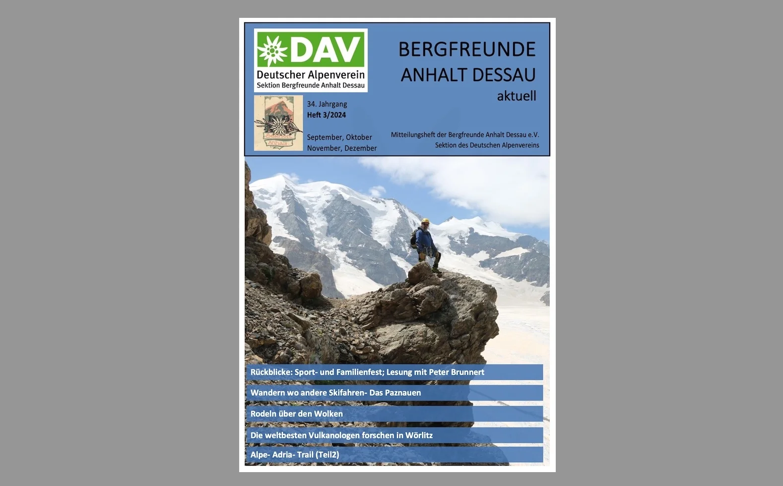 DAV-Dessau_Heft_2024-03_Titel | © Bergfreund Anhalt Dessau e.V.