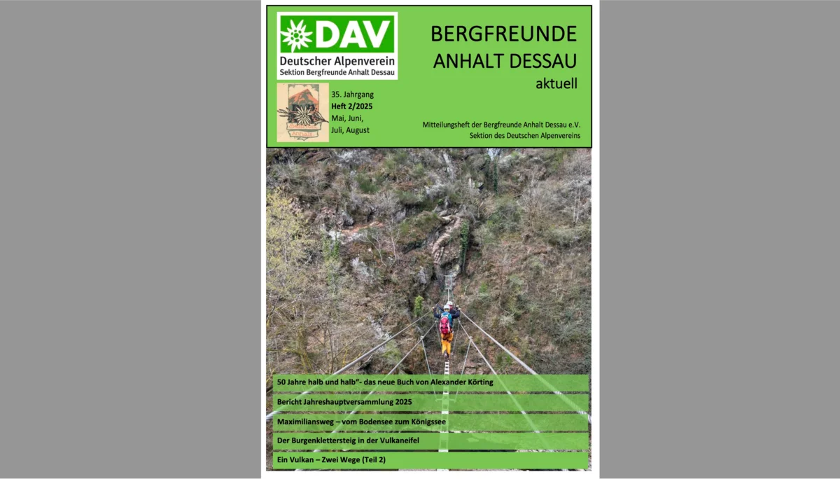 Titel Mitteilungsheft | © DAV-Dessau